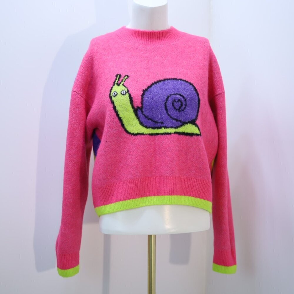 Jacquard Knit Sweater with Snail Size M NWOT - Picture 5 of 5